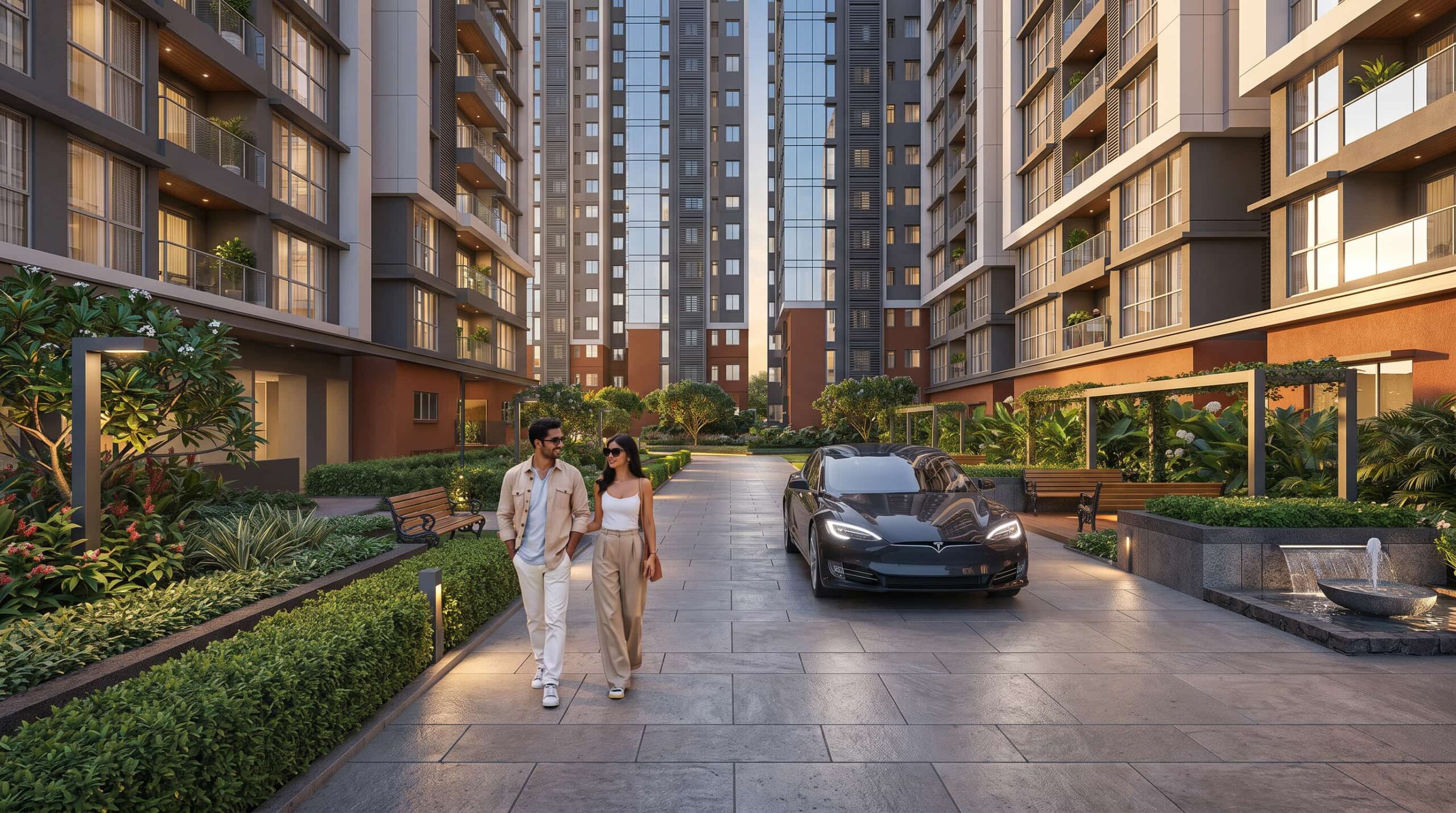 Godrej Brooklyn Avenue Kukatpally &mdash; artist's impression of the luxury tower elevation